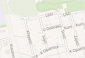 Srnčí v obci Praha - mapa ulice