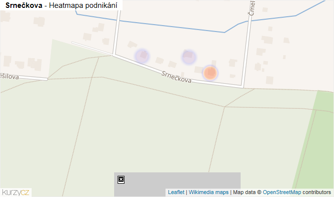 Mapa Srnečkova - Firmy v ulici.
