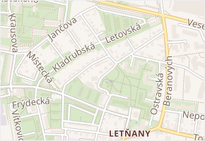 Stará náves v obci Praha - mapa ulice