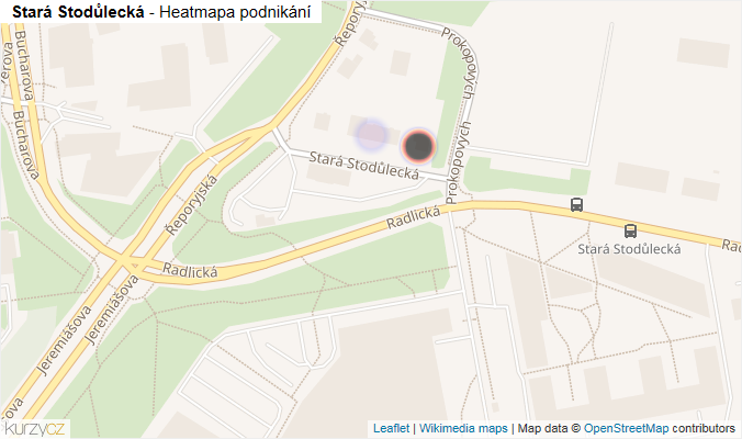 Mapa Stará Stodůlecká - Firmy v ulici.