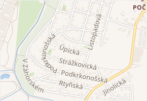 Štěpanická v obci Praha - mapa ulice