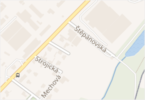 Štěpánovská v obci Praha - mapa ulice