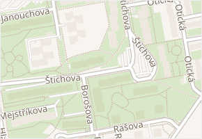 Štichova v obci Praha - mapa ulice