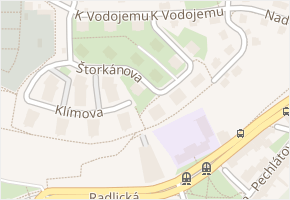 Štorkánova v obci Praha - mapa ulice