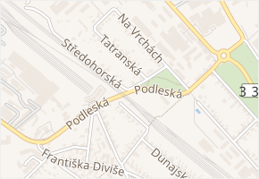 Středohorská v obci Praha - mapa ulice