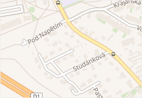 Studánková v obci Praha - mapa ulice