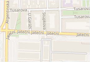 Stupkova v obci Praha - mapa ulice