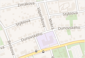 Stýblova v obci Praha - mapa ulice
