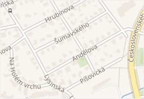 Šumavského v obci Praha - mapa ulice