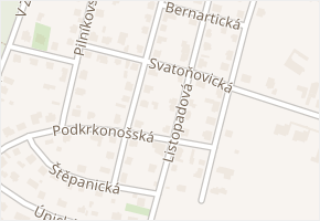 Svatoňovická v obci Praha - mapa ulice