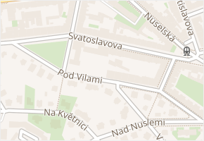 Svatoslavova v obci Praha - mapa ulice