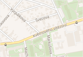 Švecova v obci Praha - mapa ulice