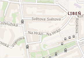Světova v obci Praha - mapa ulice