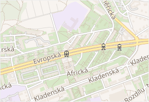 Syrská v obci Praha - mapa ulice