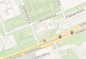 Tanvaldská v obci Praha - mapa ulice
