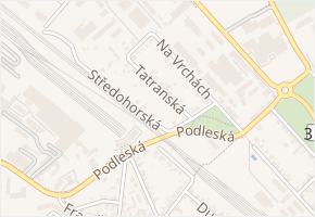 Tatranská v obci Praha - mapa ulice