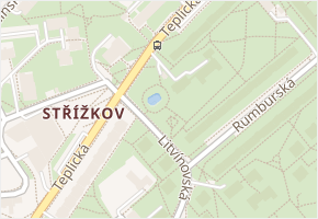 Teplická v obci Praha - mapa ulice