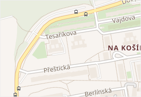 Tesaříkova v obci Praha - mapa ulice