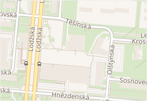 Těšínská v obci Praha - mapa ulice