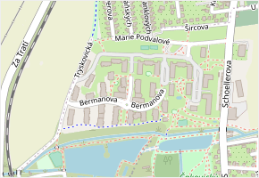 Theinova v obci Praha - mapa ulice