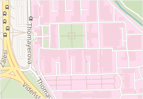Thomayerova v obci Praha - mapa ulice