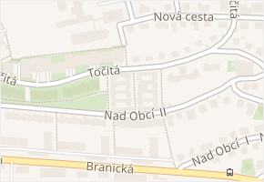 Točitá v obci Praha - mapa ulice