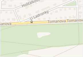 Tomanova v obci Praha - mapa ulice