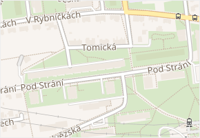 Tomická v obci Praha - mapa ulice
