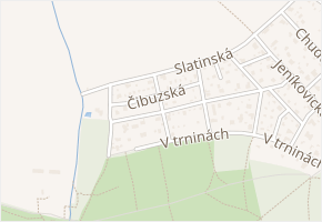 Třebechovická v obci Praha - mapa ulice