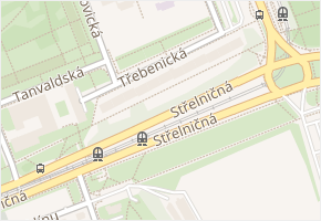 Třebenická v obci Praha - mapa ulice