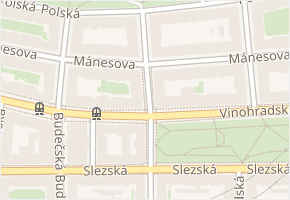Třebízského v obci Praha - mapa ulice