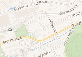 Třebonická v obci Praha - mapa ulice