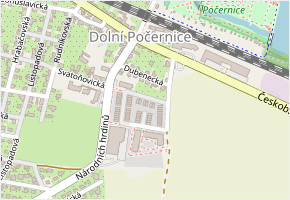 Třemošnická v obci Praha - mapa ulice