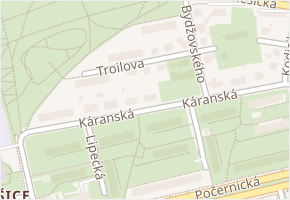 Troilova v obci Praha - mapa ulice