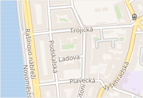 Trojická v obci Praha - mapa ulice