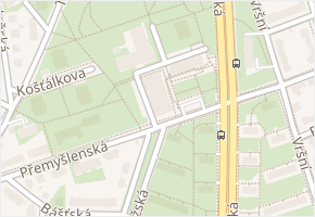 Trousilova v obci Praha - mapa ulice