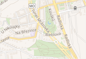 Tunel Mrázovka v obci Praha - mapa ulice