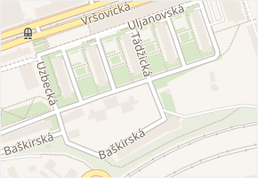 Turkmenská v obci Praha - mapa ulice