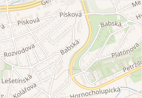 U čekárny v obci Praha - mapa ulice