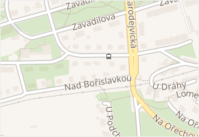 U dejvického rybníčku v obci Praha - mapa ulice
