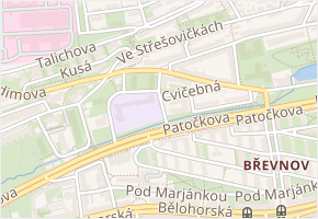U dělnického cvičiště v obci Praha - mapa ulice