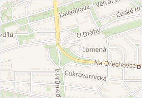 U dráhy v obci Praha - mapa ulice