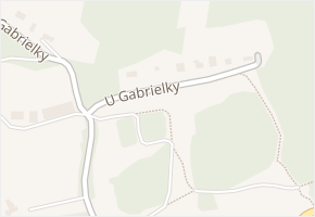 U Gabrielky v obci Praha - mapa ulice