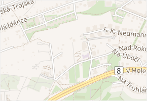 U Hercovky v obci Praha - mapa ulice