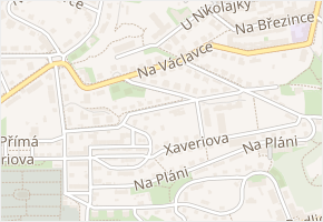U Klavírky v obci Praha - mapa ulice