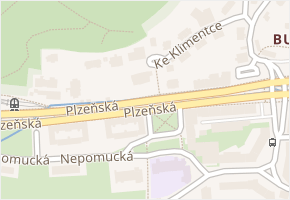 U Klimentky v obci Praha - mapa ulice