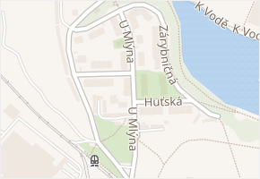 U mlýna v obci Praha - mapa ulice