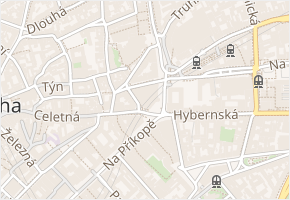 U Obecního domu v obci Praha - mapa ulice