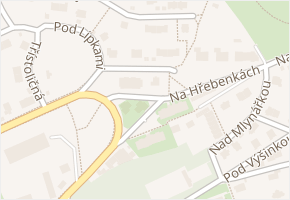 U Okrouhlíku v obci Praha - mapa ulice