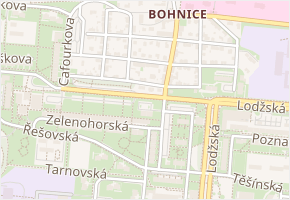 U Pazderek v obci Praha - mapa ulice